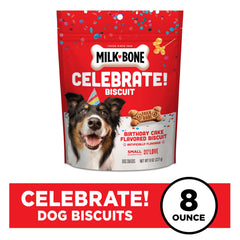 Milk-Bone Celebrate sachet-8-onces : format pratique pour partager pendant l’anniversaire
