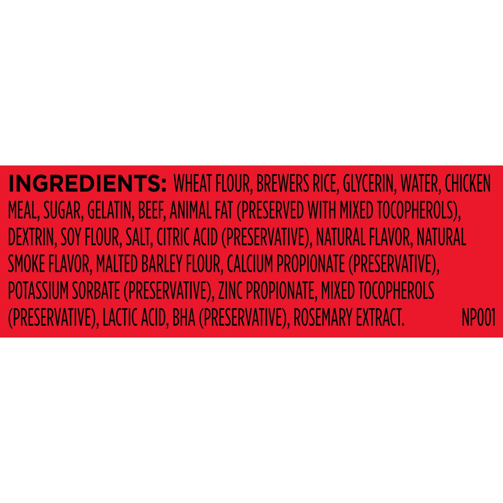 Goût de boeuf réel Milk-Bone Comfort Chews, récompense appétente pour votre chien.