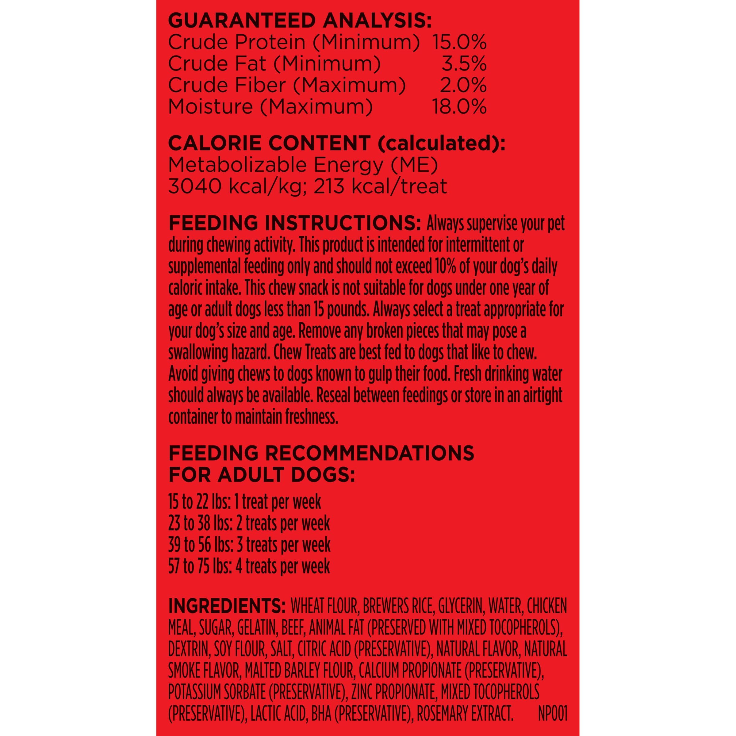 Produit fabriqué aux États-Unis à Topeka, Kansas, Milk-Bone Comfort Chews.