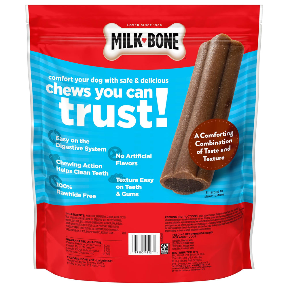 Milk-Bone Comfort Chews sans arômes artificiels et sans colorants FD&C.