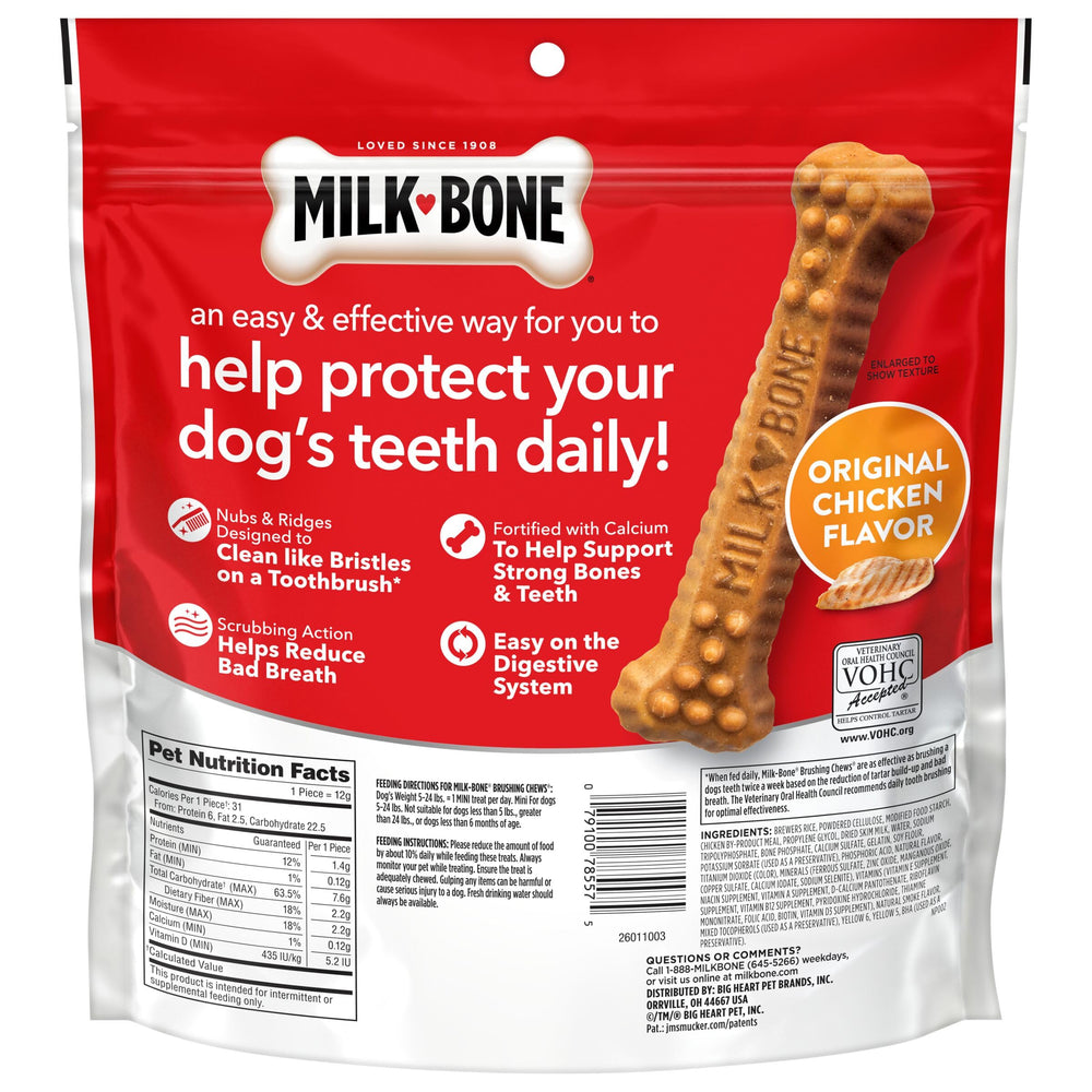 Milk-Bone emballage pratique de 18,9 oz pour un approvisionnement durable.