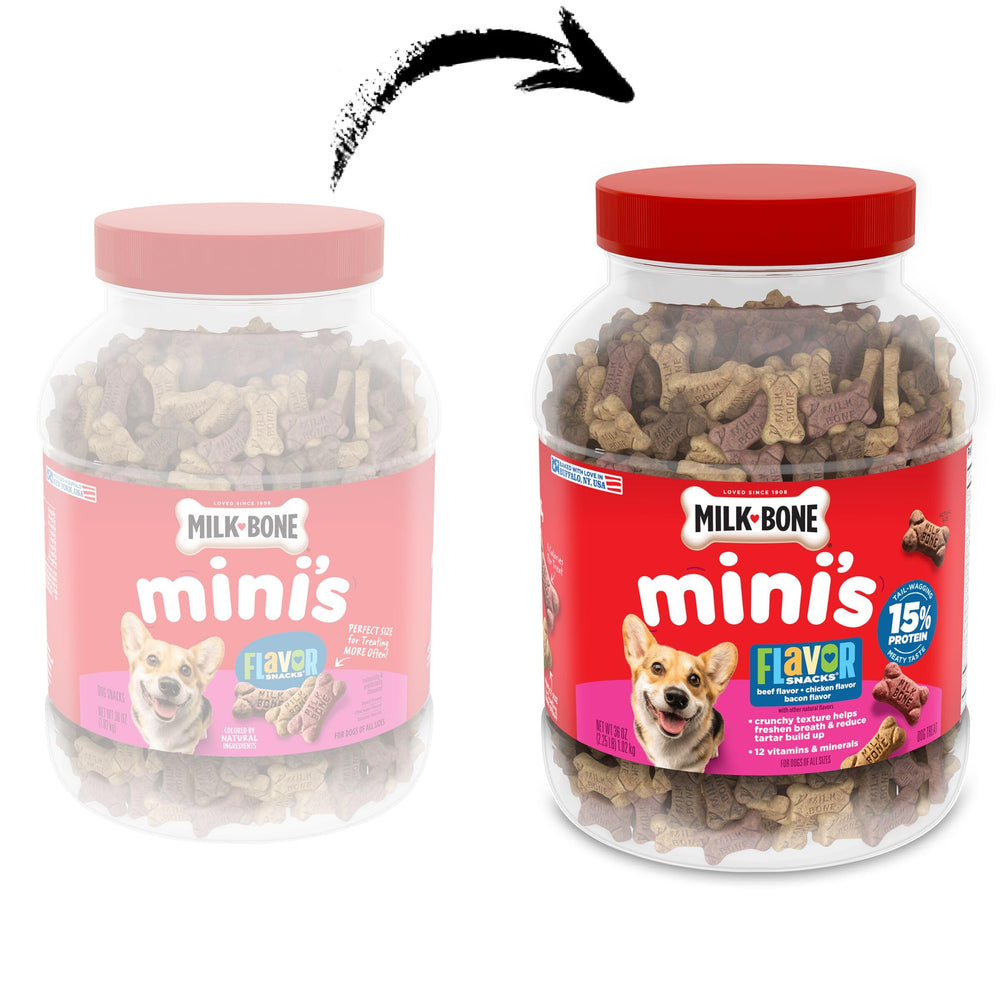 Milk-Bone Flavor Snacks Mini’s biscuits poulet, récompense idéale pour l’entraînement quotidien