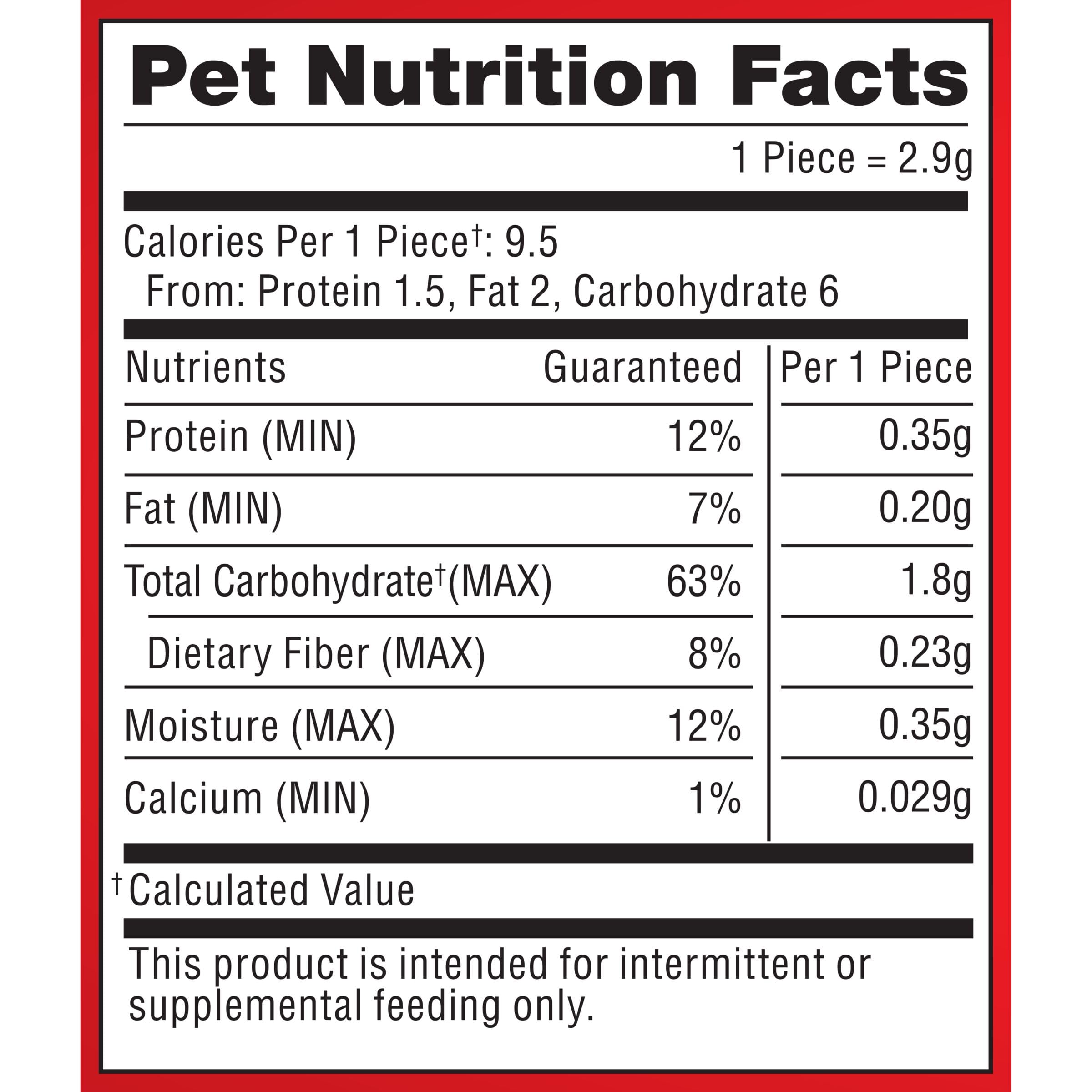 Collation quotidienne légère avec Milk-Bone MaroSnacks pour petits chiens.
