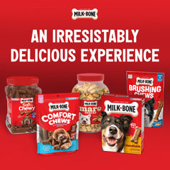 Milk-Bone mini-biscuits pour chiots, taille adaptée à la bouche.