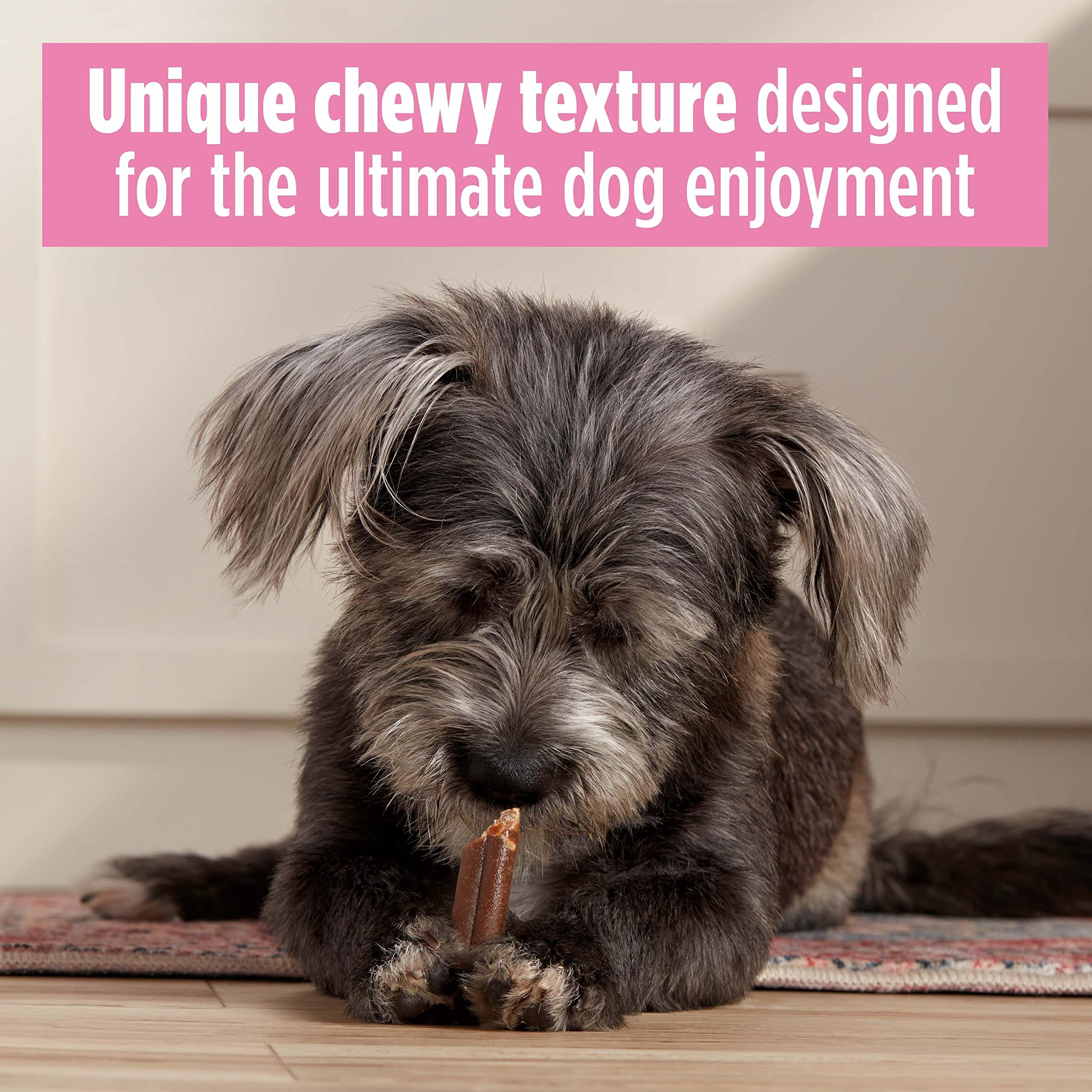 Milk-Bone Mini Comfort Chews – arômes naturels, sans artificiels.