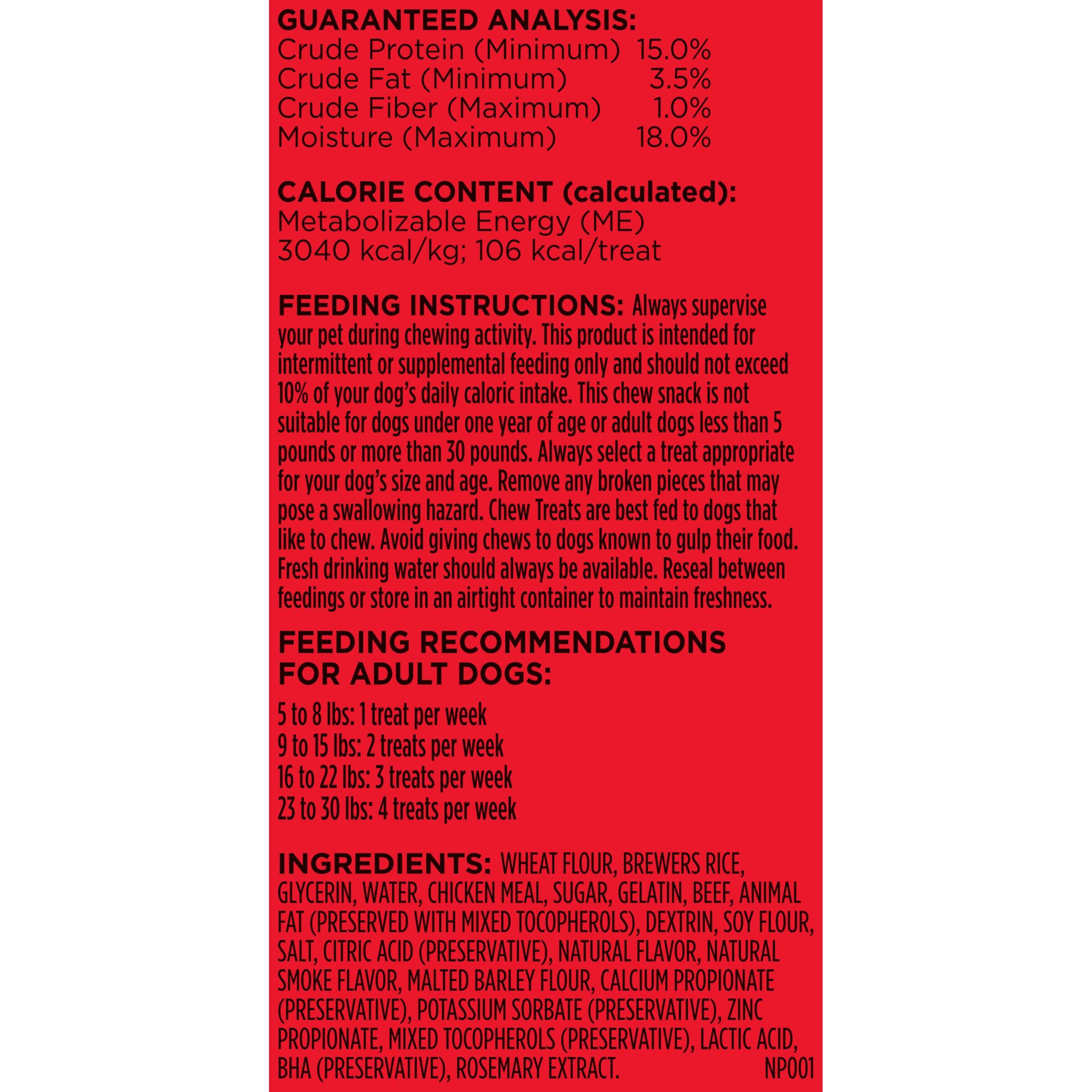 Milk-Bone Mini Comfort Chews – colorants naturels, sans colorants artificiels.