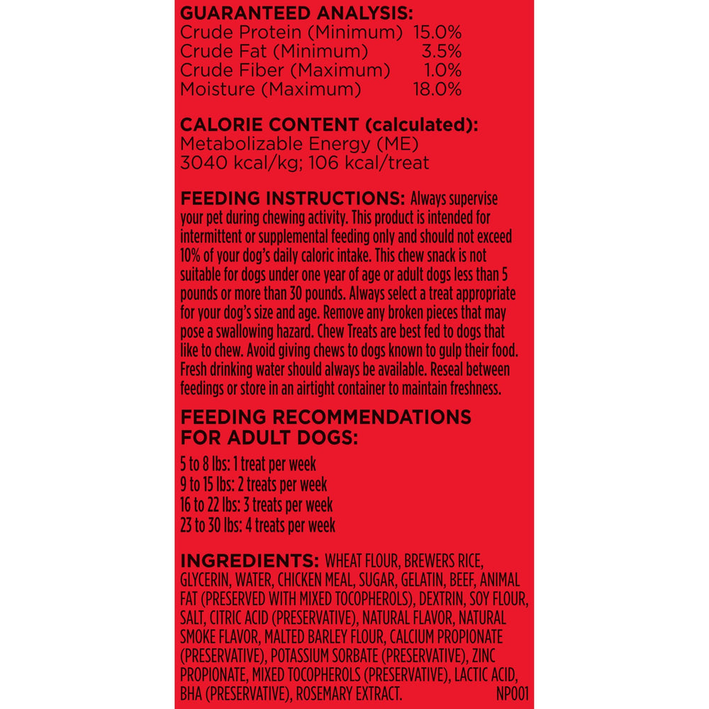 Milk-Bone Mini Comfort Chews – colorants naturels, sans colorants artificiels.
