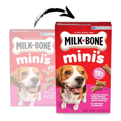 Milk-Bone Minis biscuit mini croustillant, friandise quotidienne idéale.