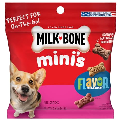 Milk-Bone Minis poulet – bouchée croustillante pour récompense quotidienne