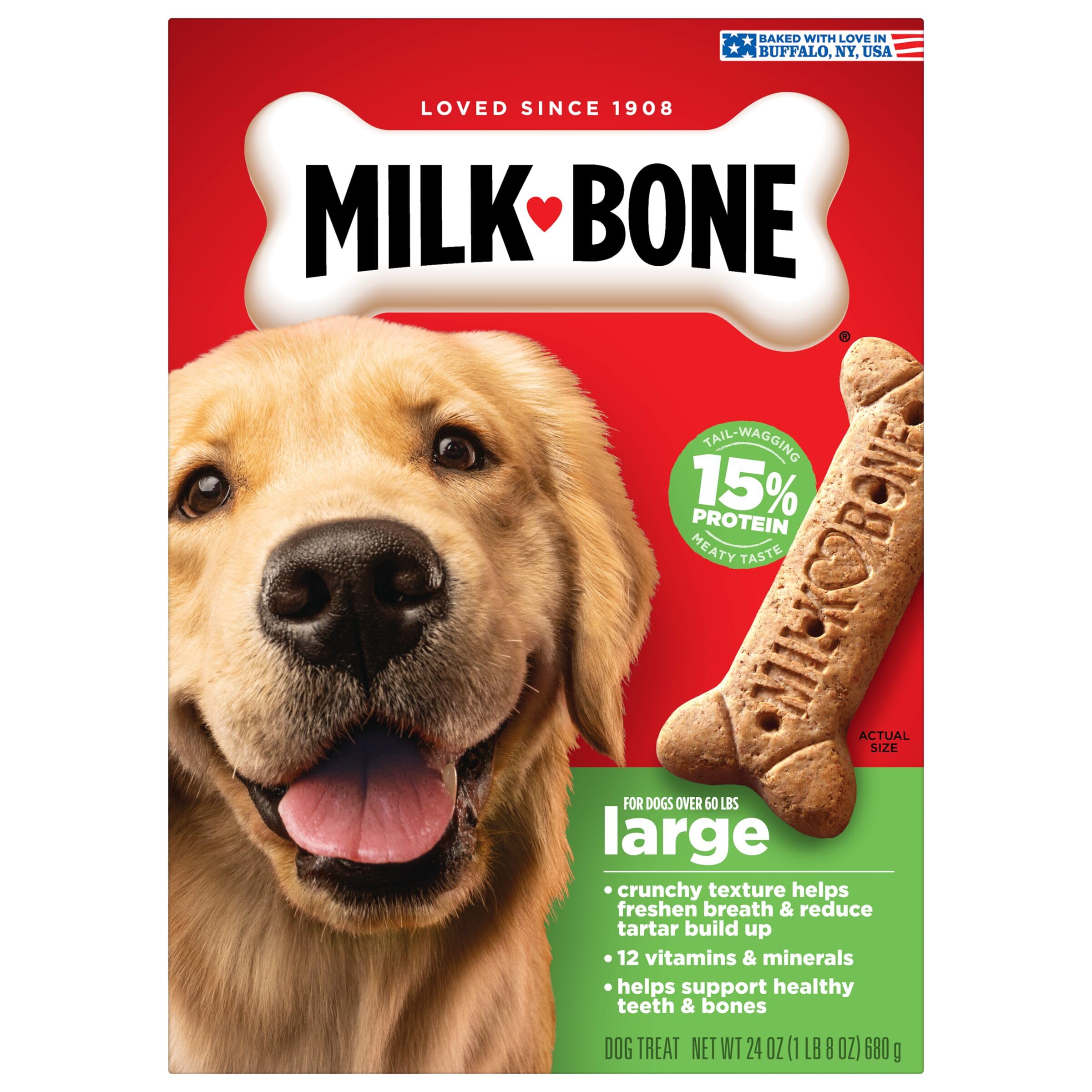 Friandise Milk-Bone Original parfaite pour récompense quotidienne.