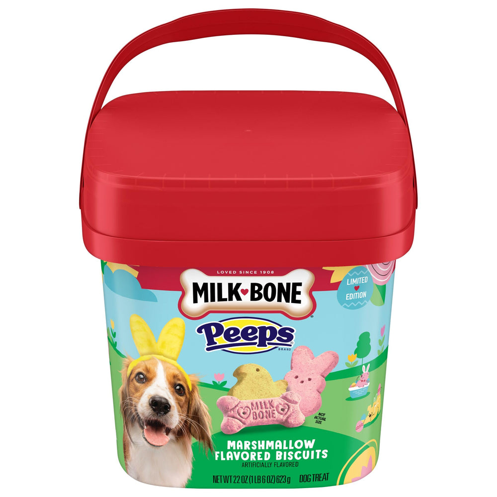 Milk-Bone Peeps os : friandise croquante en forme d’os idéale pour récompenses festives.