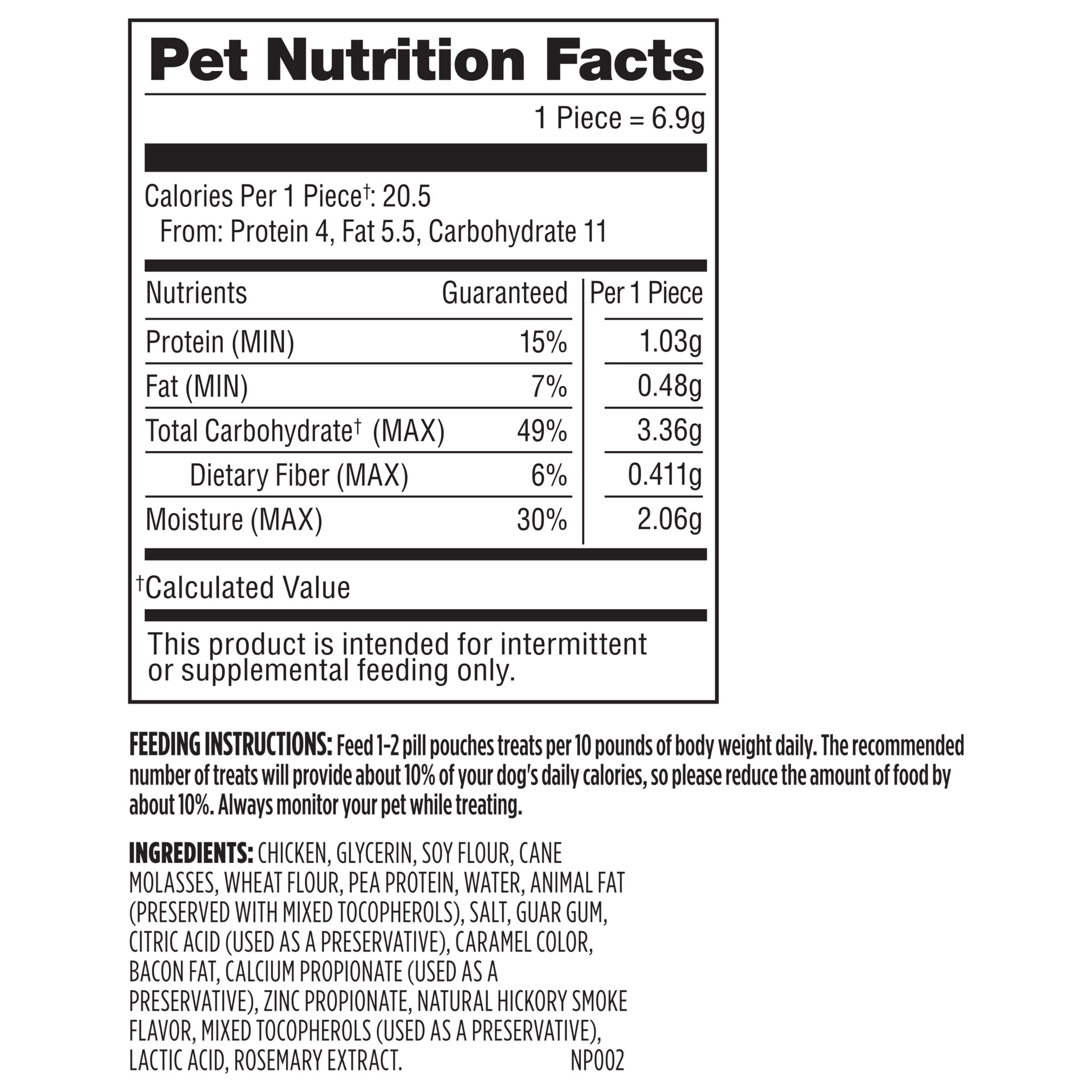 Milk-Bone Pill Pouches utilise du poulet réel comme premier ingrédient pour votre chien.