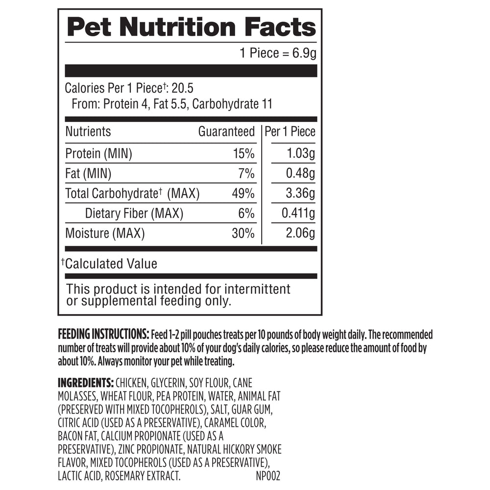 Milk-Bone Pill Pouches utilise du poulet réel comme premier ingrédient pour votre chien.