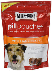 Pochettes Milk-Bone Pilules poulet réel, facilite l'administration des pilules pour chien.