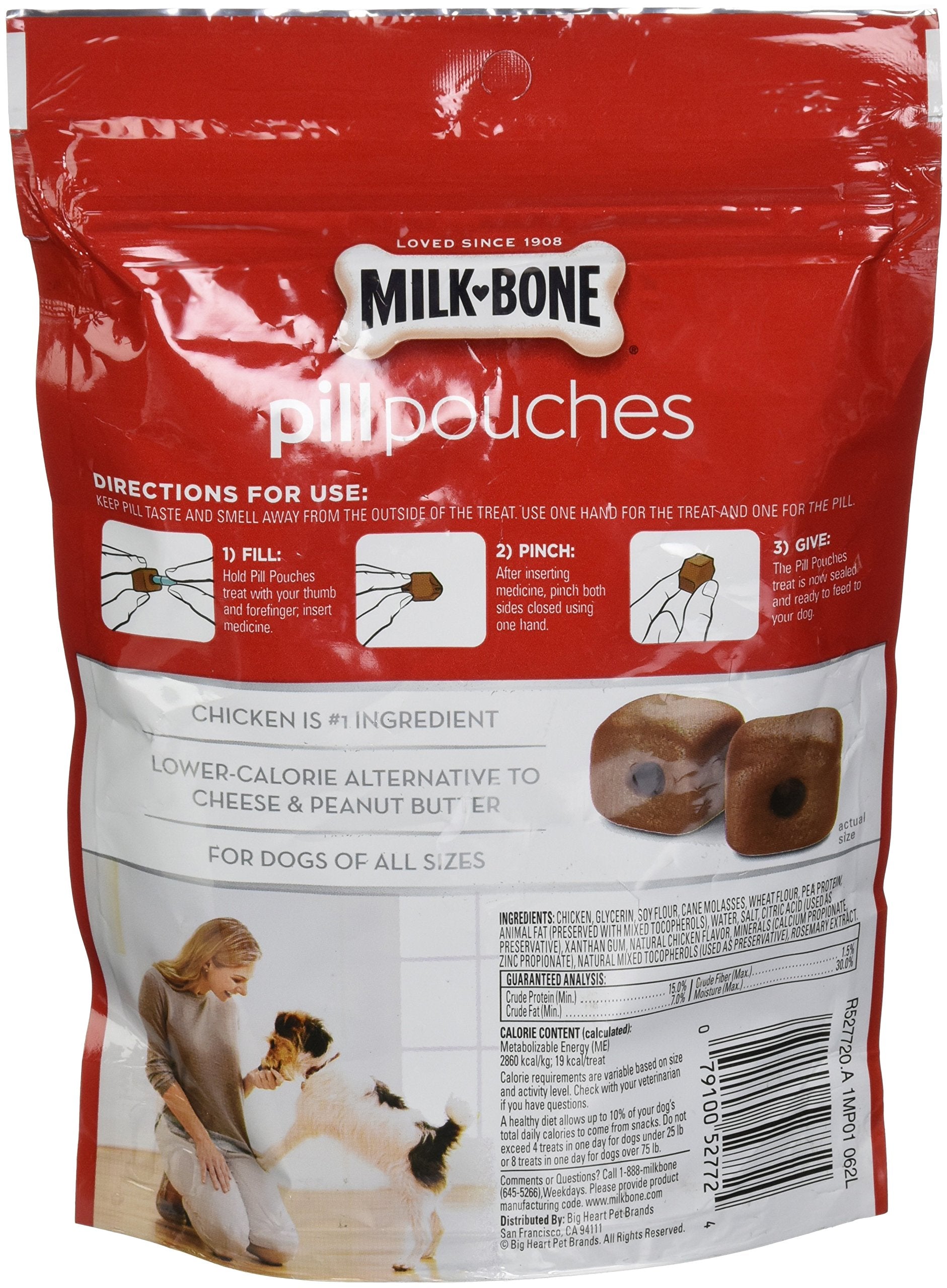 Pochettes Milk-Bone Pilules sachet réutilisable, pratique pour masquer le goût des pilules.