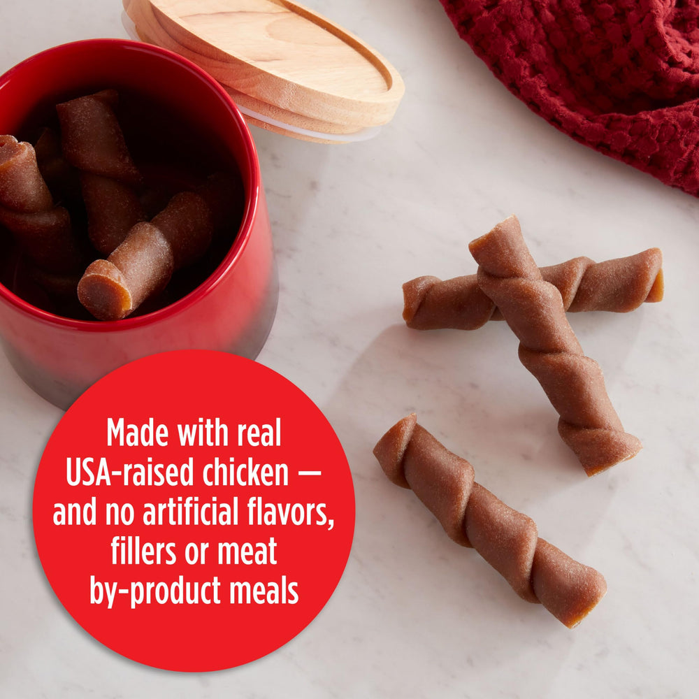 Poulet élevé aux États‑Unis utilisé dans Milk-Bone pour chien.