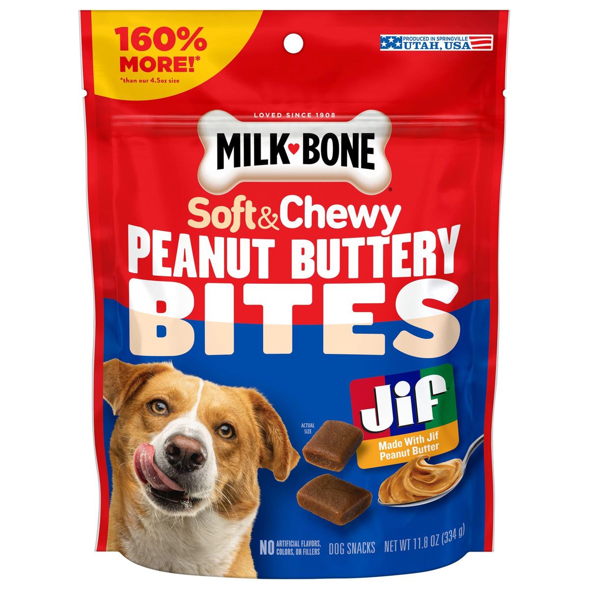 Milk-Bone sachet bouchees-moelleuses: friandise pratique pour chien gourmand.