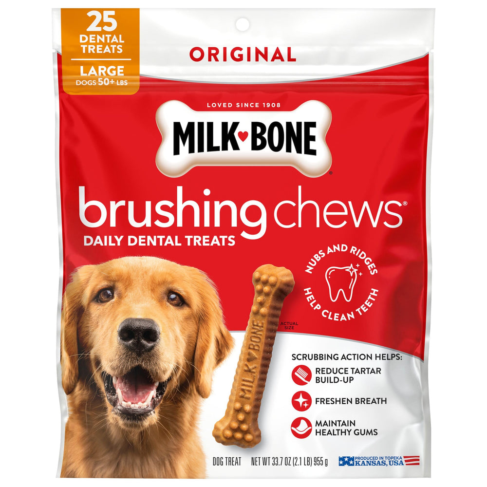Saveur poulet attrayante sur Milk-Bone, adaptée aux chiens gourmands.