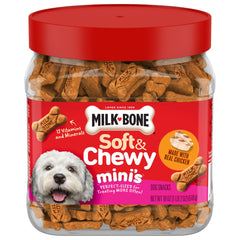 Milk-Bone Soft & Chewy Mini’s emballage 18 oz, pratique pour récompenser.