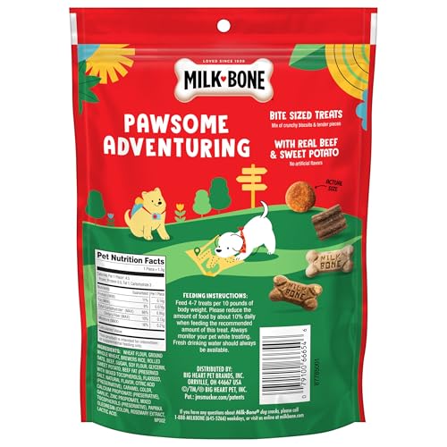 Morceaux croustillants et tendres Milk-Bone saveur boeuf et patate douce.