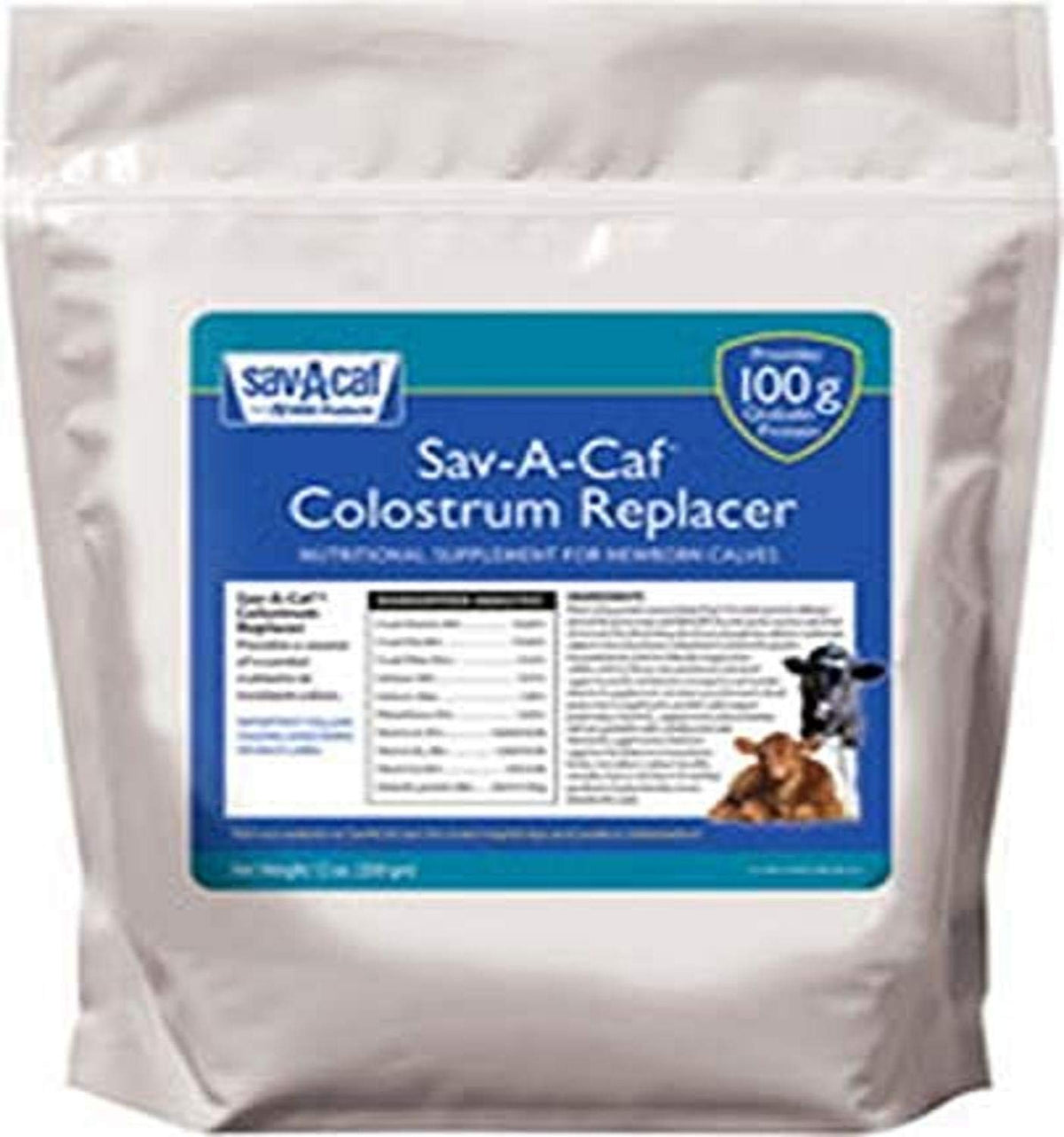 Milk Products Sav-a-Caf Colostrum Remplaçant 100 g, préparation rapide et nutrition potentielle.
