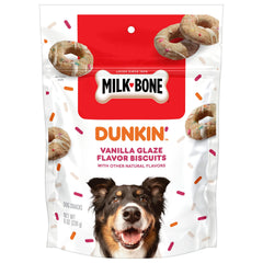 Milk-Bone Dunkin vanille glace biscuits – récompense savoureuse après la promenade.