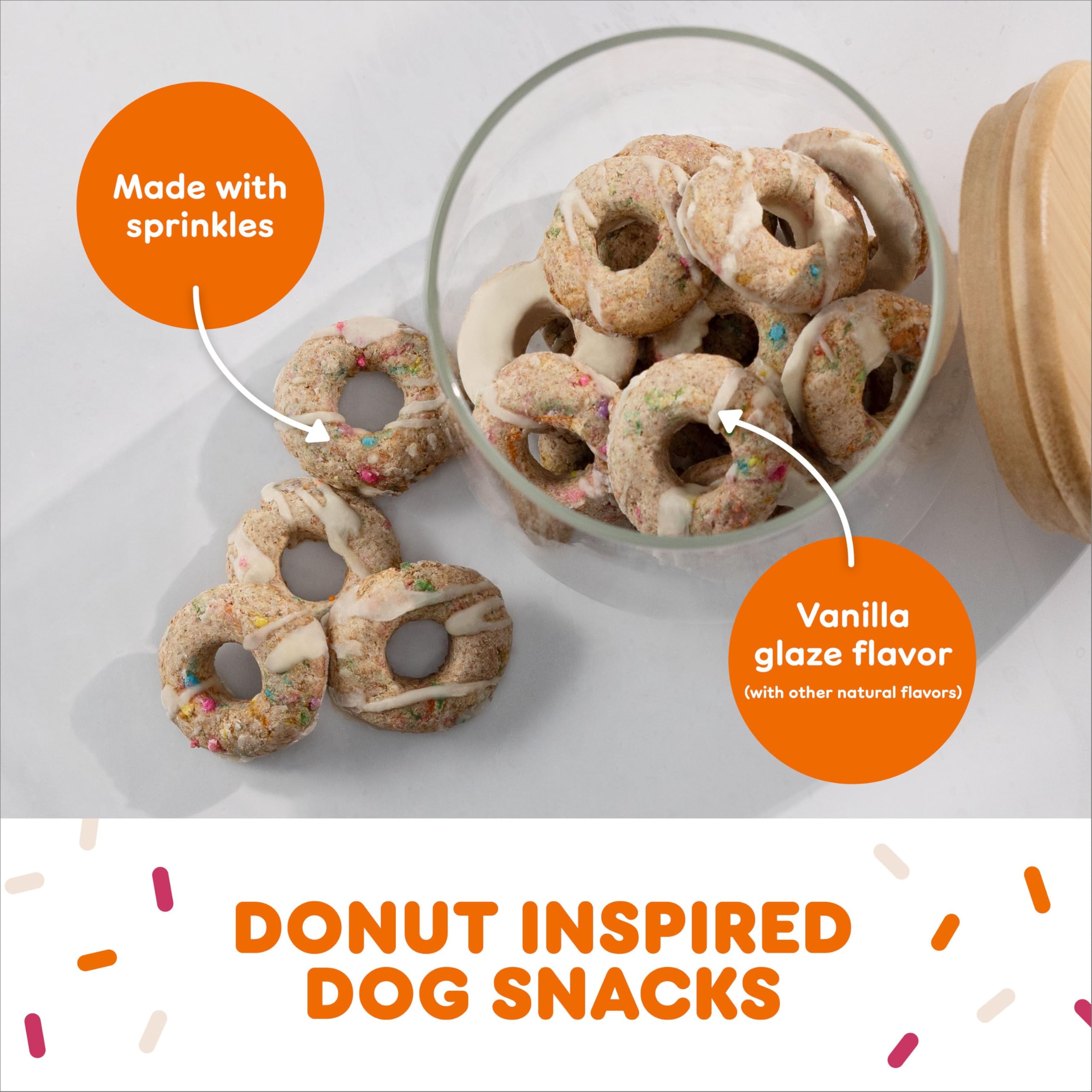 Milk-Bone Dunkin vanille glace biscuits – parfait pour les séances de jeu à la maison.