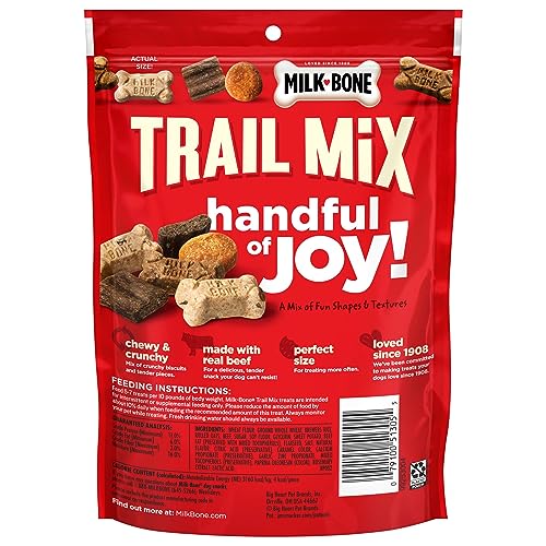 Milk-Bone Trail Mix-bouchées-croustillantes, textures variées qui amusent lors de l'entraînement.