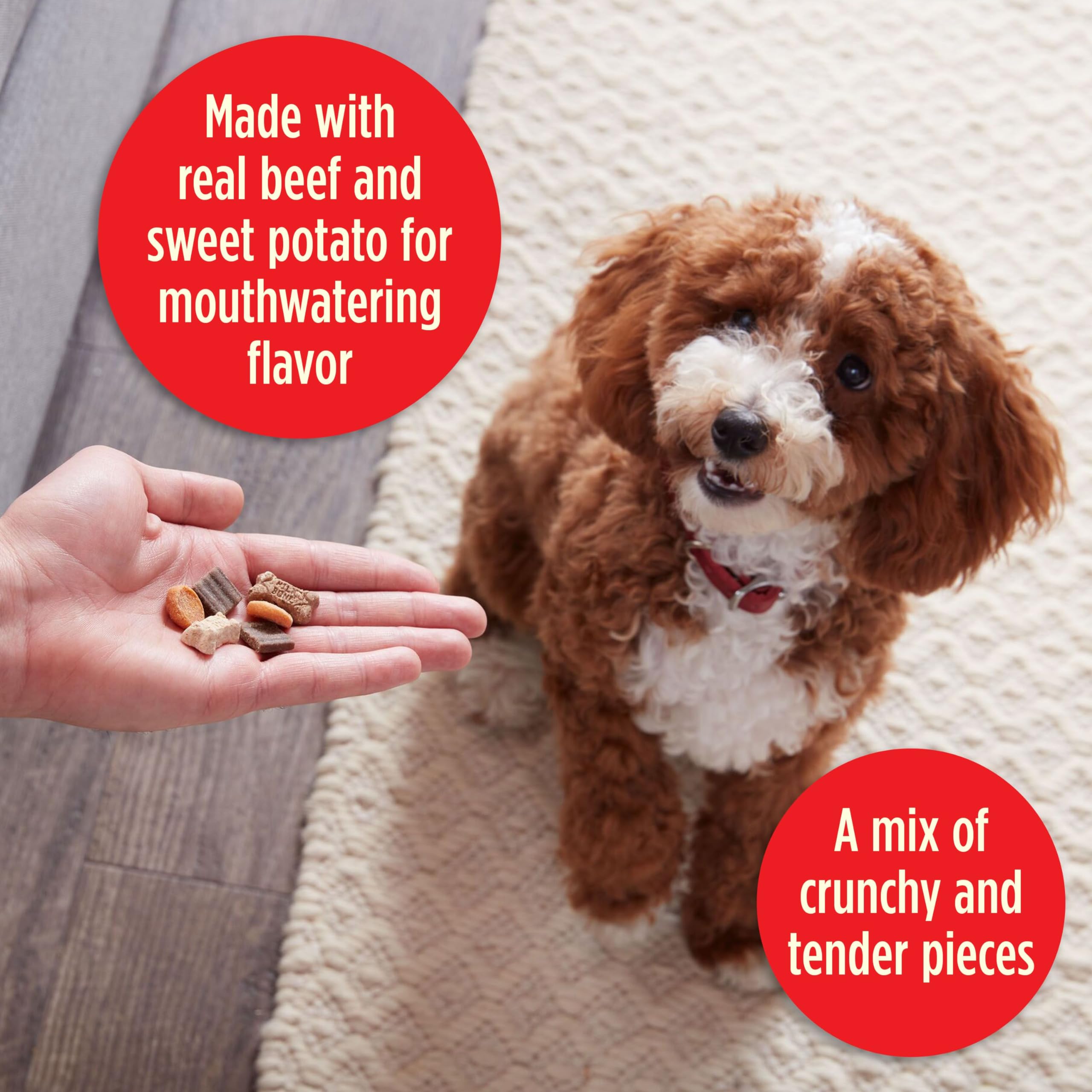 Milk-Bone Trail Mix-formes-diverses, textures variées pour le plaisir et l'entraînement.