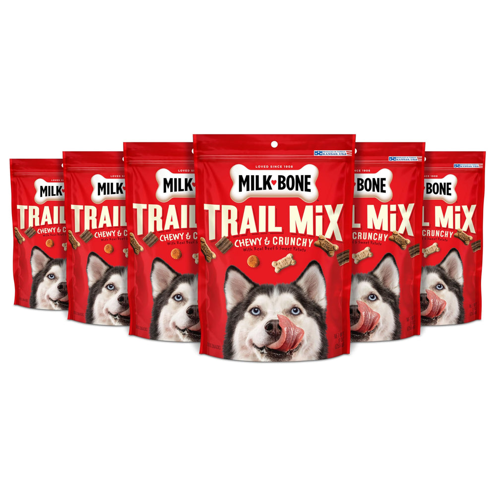 Milk-Bone Trail Mix-paquet-9oz, récompense pratique pour les promenades et le jeu.