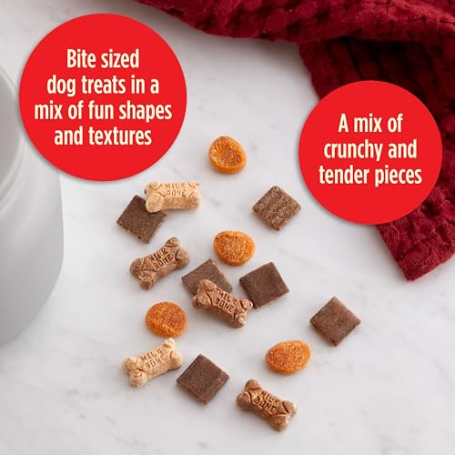 Milk-Bone Trail Mix-tendres-pieces, bouchées moelleuses qui encouragent les récompenses en douceur.