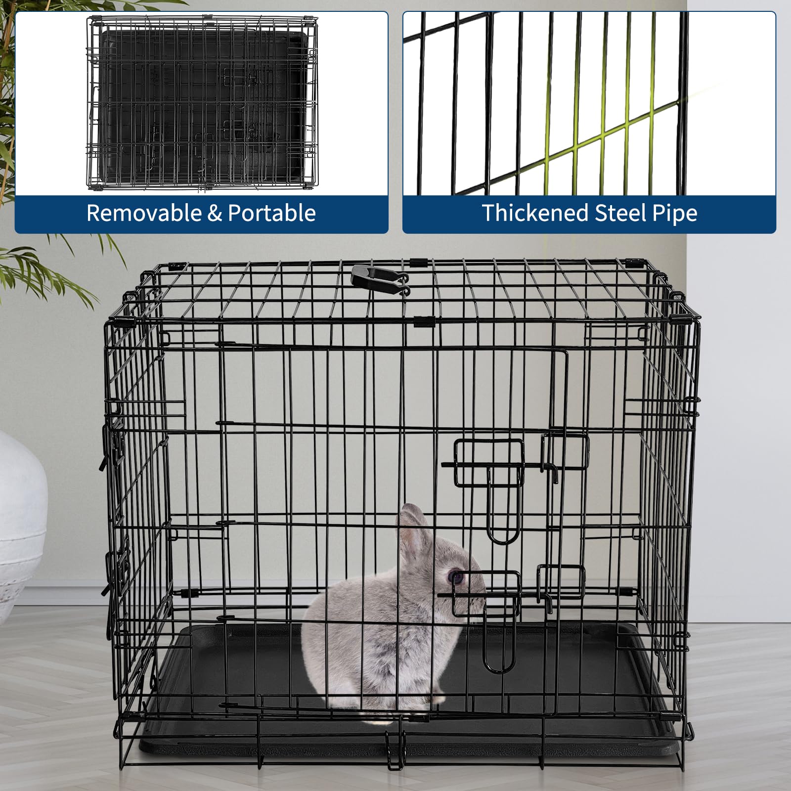 Le plateau amovible facilite le nettoyage et l entretien de la cage MilleLoom.