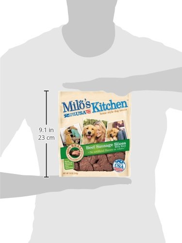 Milo's Kitchen ingrédient principal boeuf mis en valeur