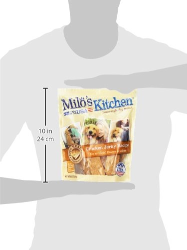 Milo's Kitchen jerky de poulet sans maïs ni blé pour snack pur.