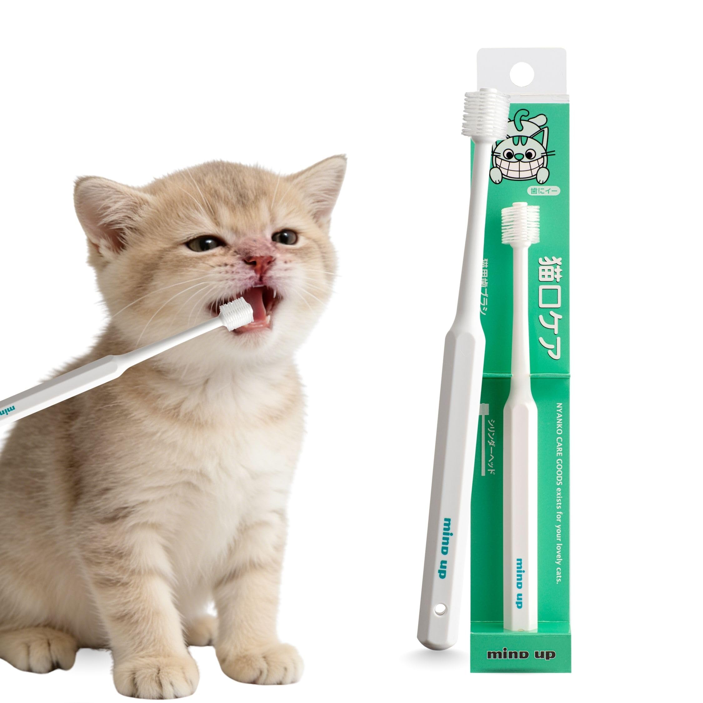 Brosse MIND UP pour chat avec tête cylinder 360 degrés et contact constant