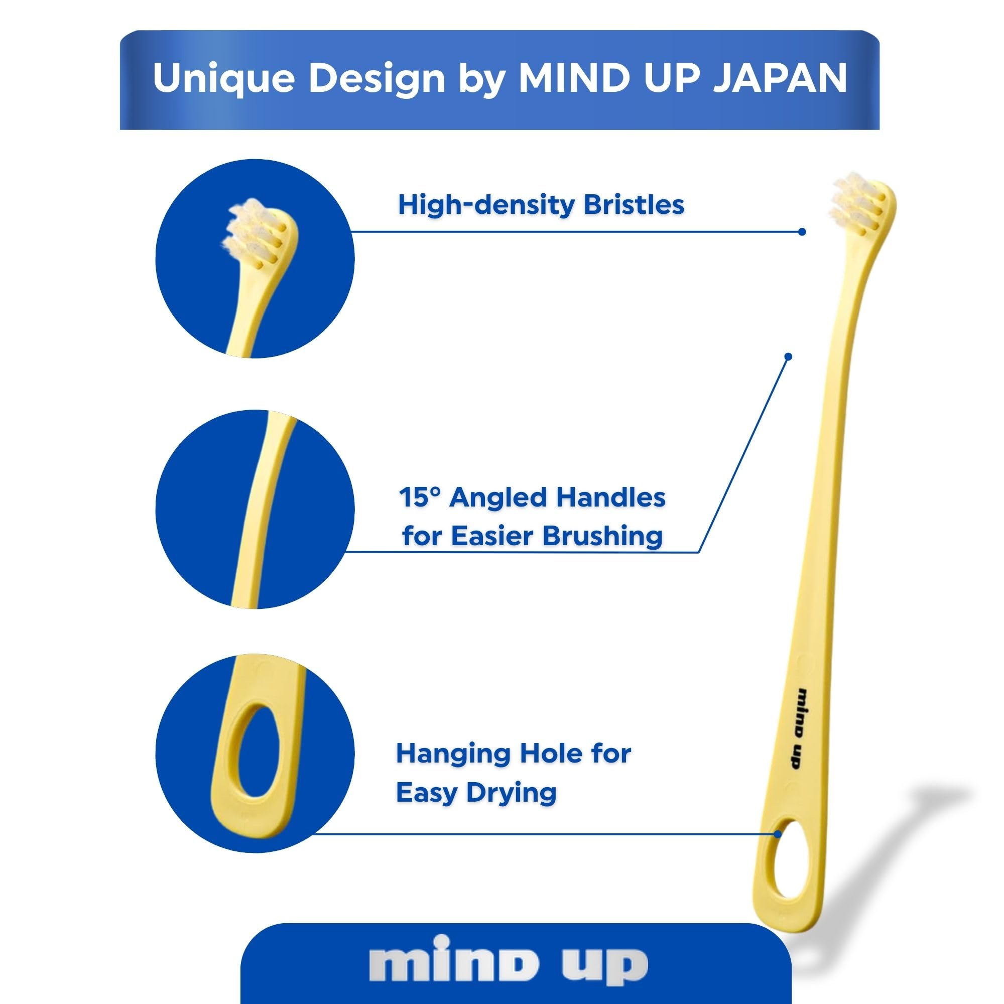 Brosse MIND UP prise en main confortable et stable.