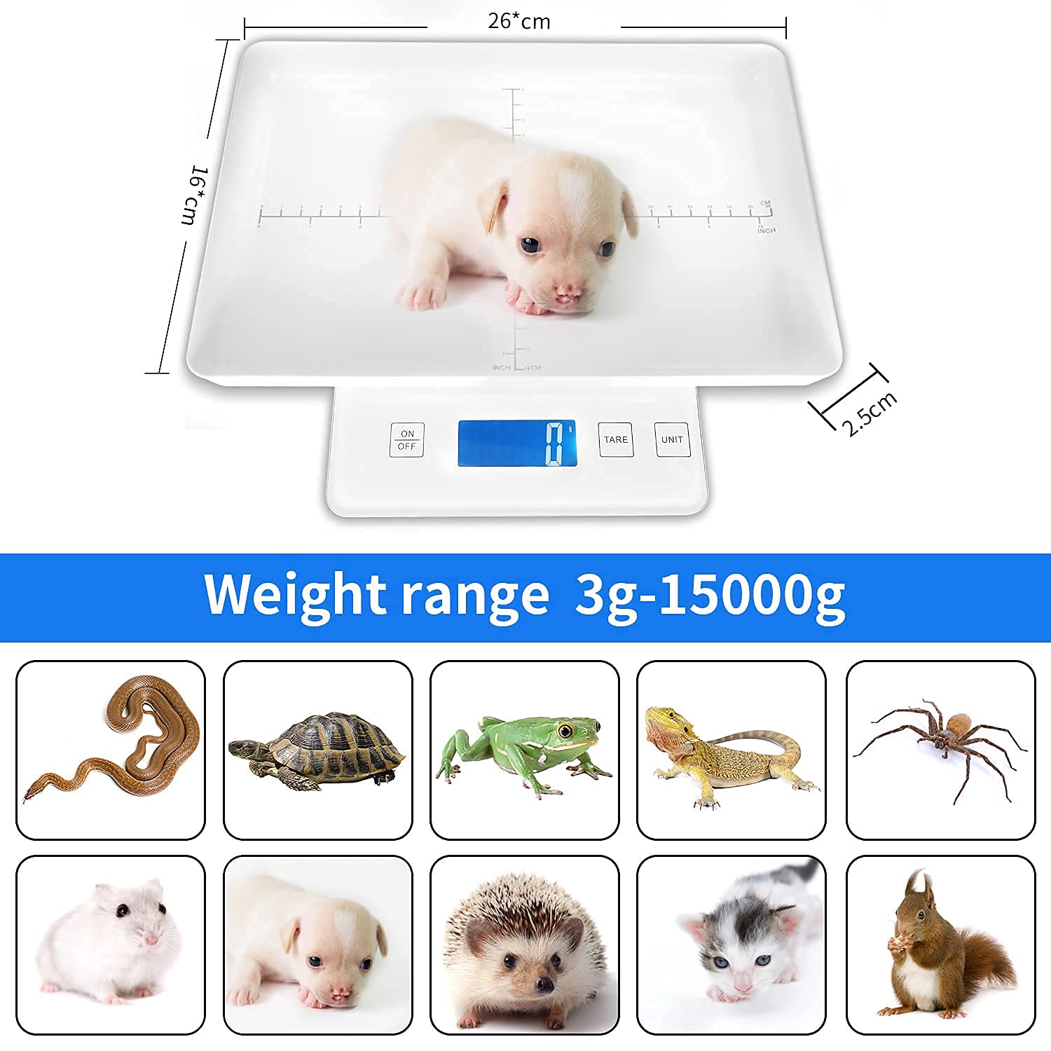 Précision 1 g sur MINDPET-MED pour petits animaux