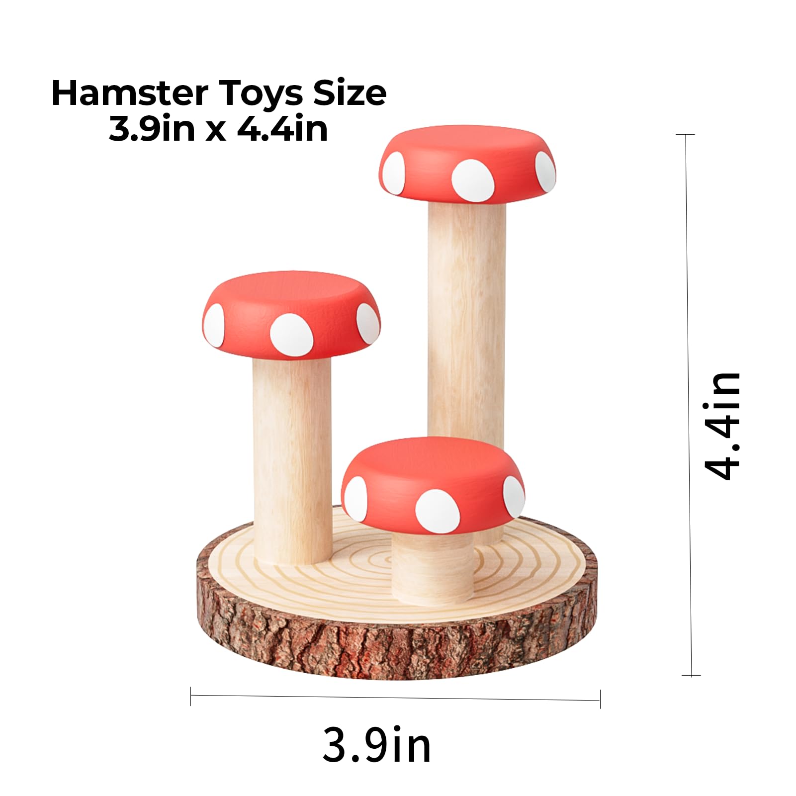 Mini&Moe escalier champignon bois rotatif, stimule le jeu en hauteur.