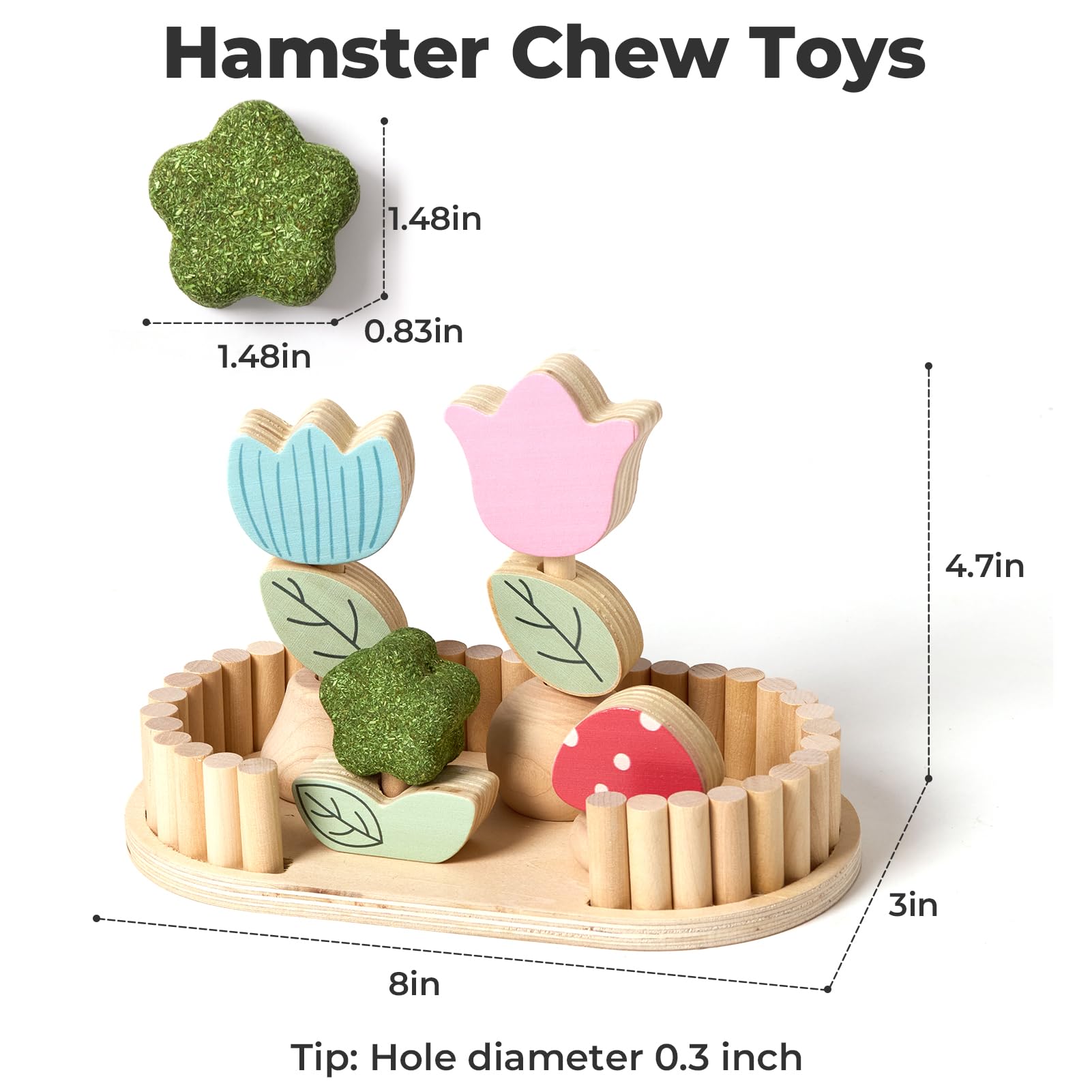 mini&moe - fleurs comestibles hamster: enrichment sensoriel et friandise naturelle.