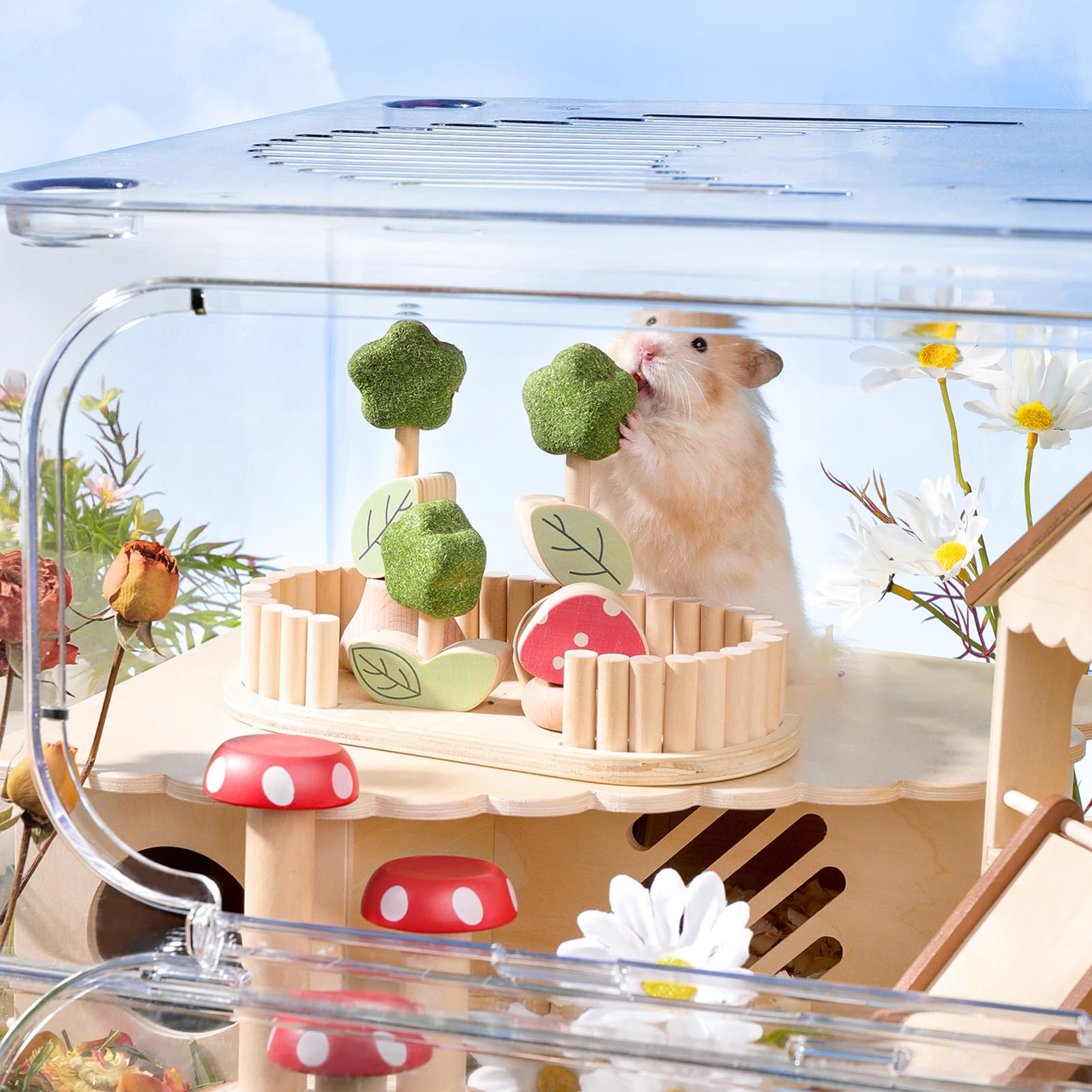 mini&moe - jouet de rechange quotidien: enrichissement facile pour petits animaux.