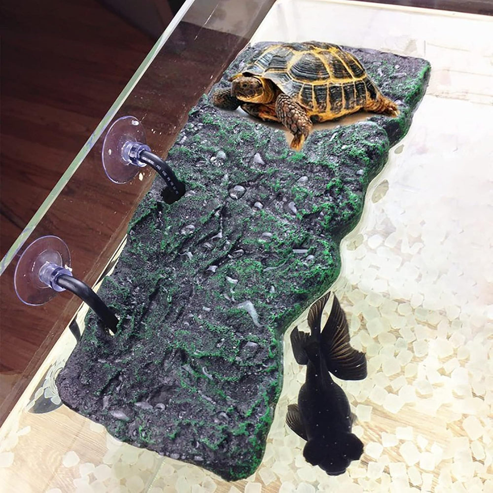 Minidiva Plateforme-baignade-terrasse: espace sûr pour tortue, parfait pour se reposer et grimper.