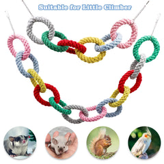 MinrzPet accessoire cage grimpe: offre une distraction naturelle et sûre.
