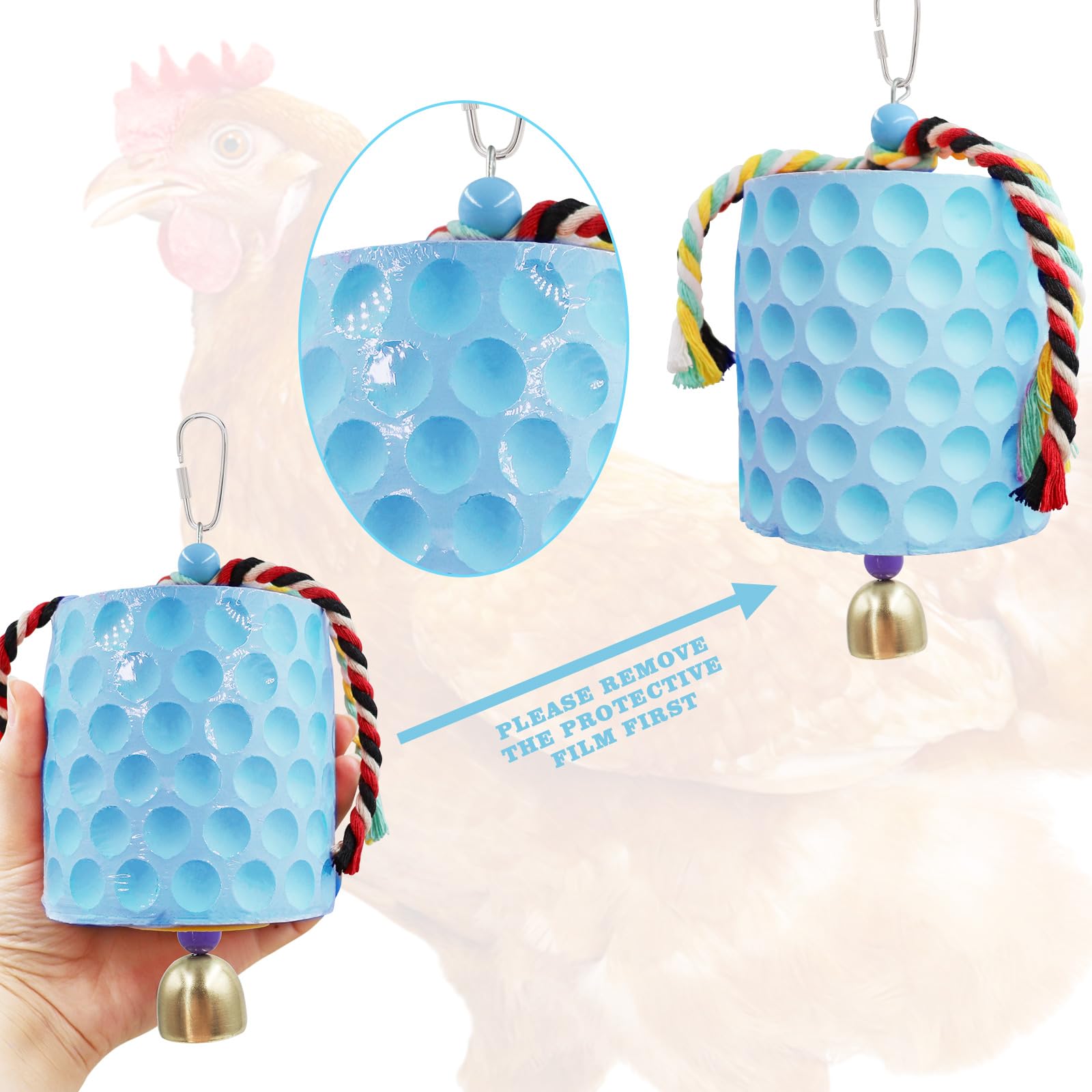 MinrzPet materiau non-toxique durable: produit sûr pour volailles et résistant à l’usure.