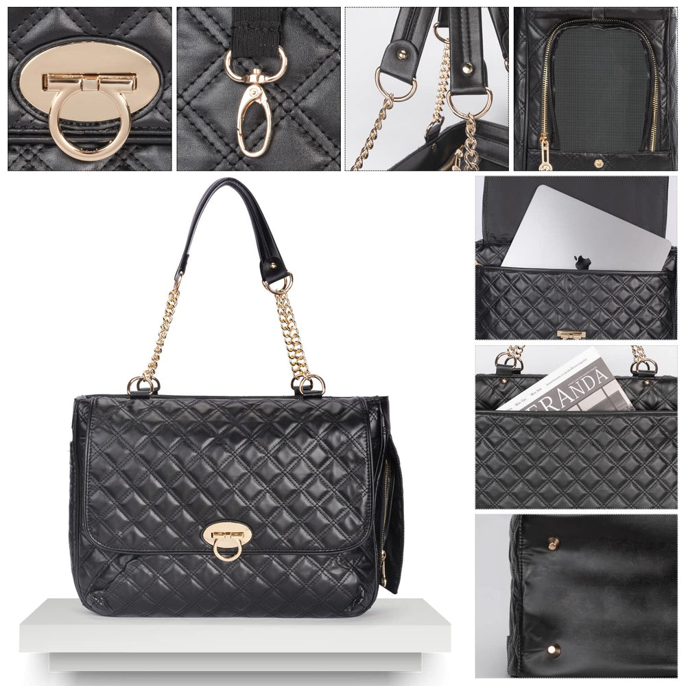 Minsong porte-animaux-matier-cuir-pu, durabilité et nettoyage facile.