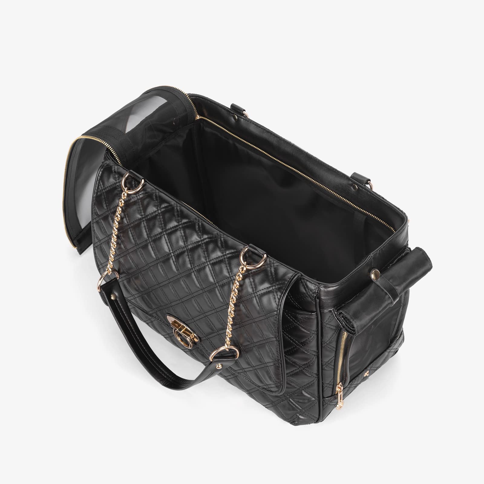 Minsong porte-animaux-securite-lacet, sécurité intégrée pour éviter les escapades.