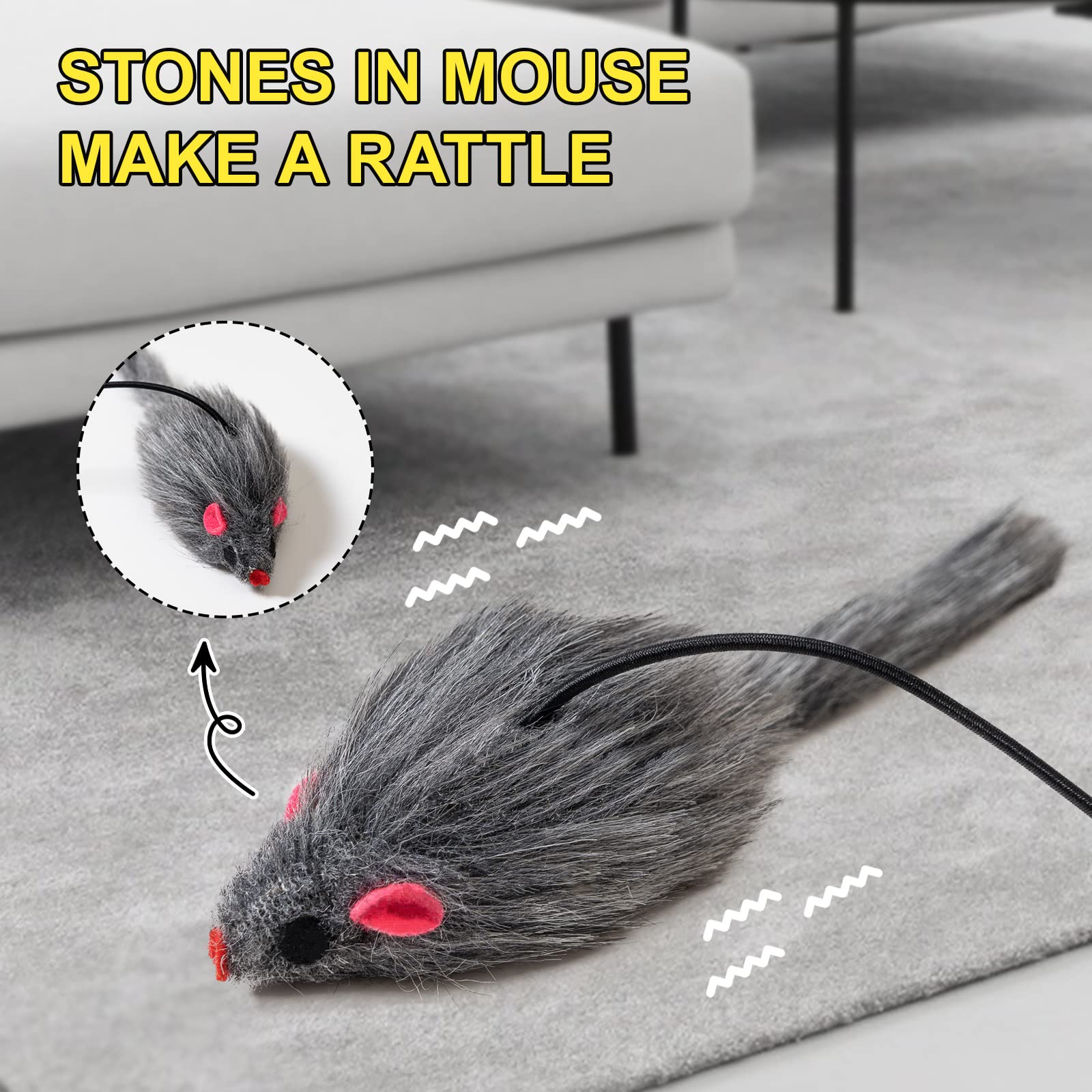 MintCat jouet chaton retractable offrant des heures de divertissement.