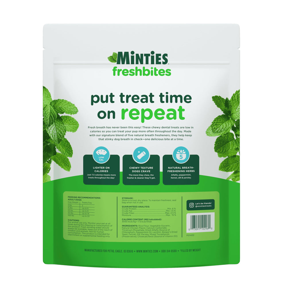 Minties FreshBites - parfait pour collations rapides entre jeux et promenades.