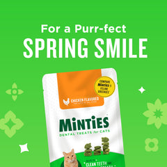 Minties friandises dentaires pour chats – haleine plus fraîche grâce à une saveur naturelle.