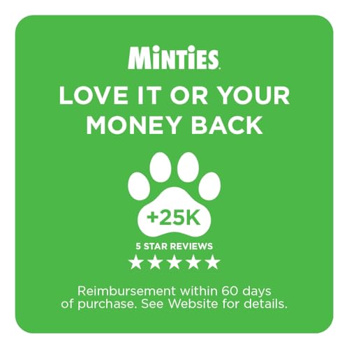 Minties pack os dentaires 60 chien, achat durable pour la dentition