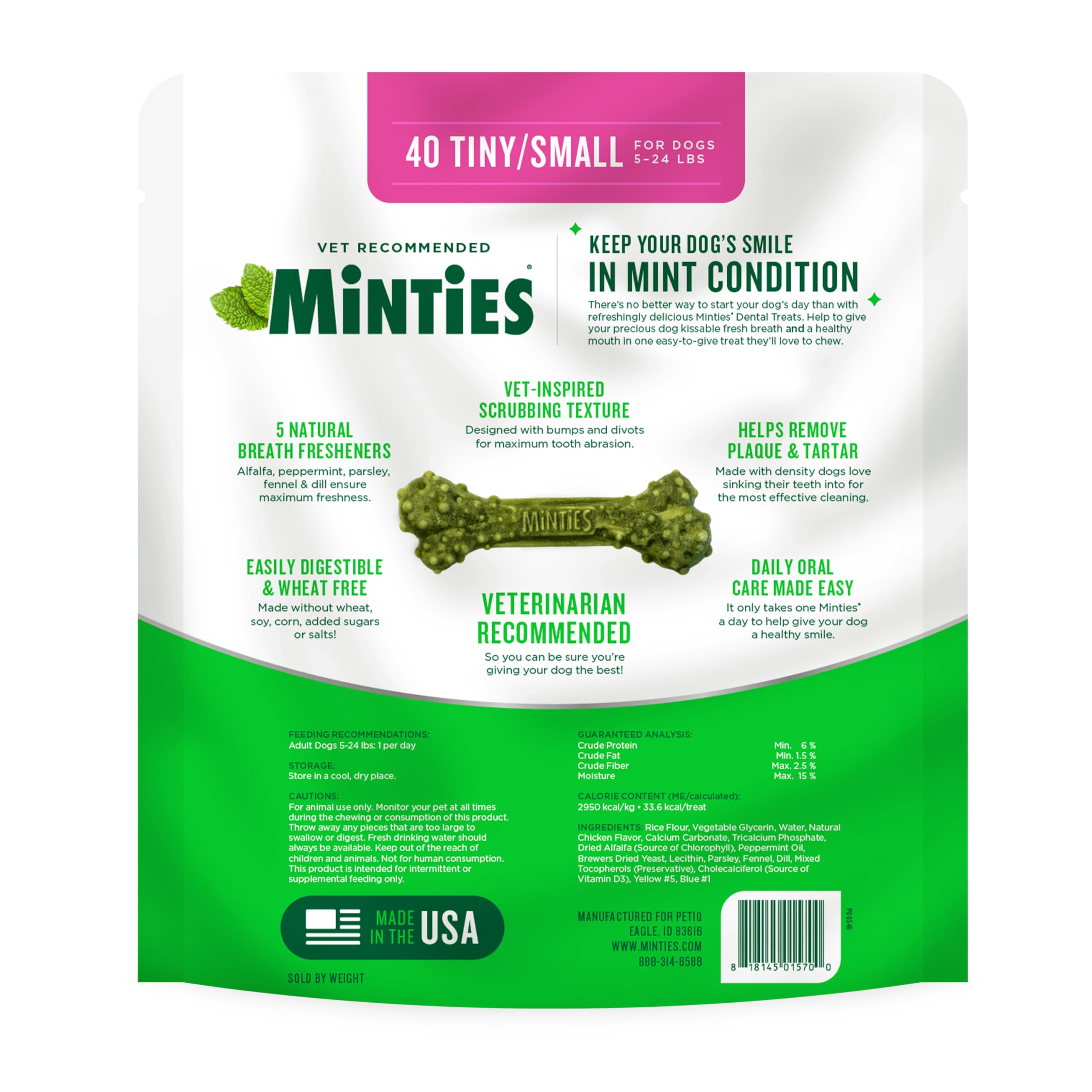 Minties 40 pièces, emballage pratique pour la distribution quotidienne et la conservation.
